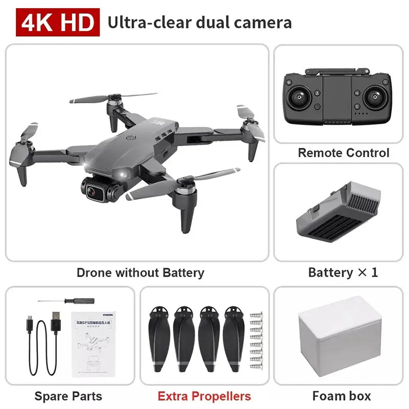 L900 Pro 4K GPS Drone 5G | Brushless Dual Camera 1.2KM Range FPV Foldable
