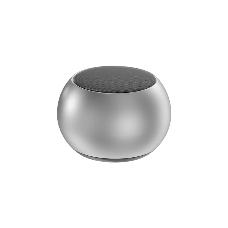 Steel Gun Metal Mini Bluetooth Speaker | Portable Heavy Subwoofer Home Office