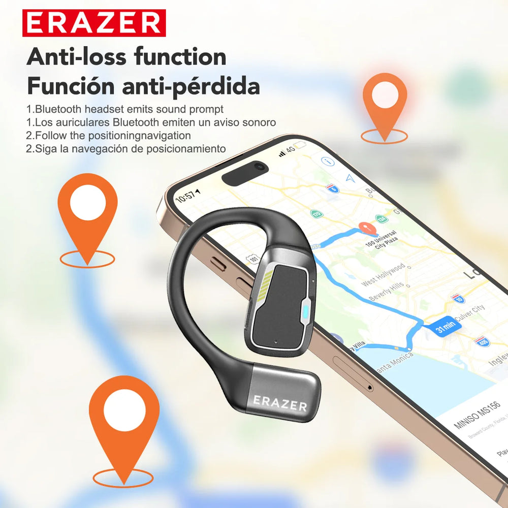 Erazer XP6 AI Translator Earphones BT | Sleep ASMR DIY EQ APP Wireless Office