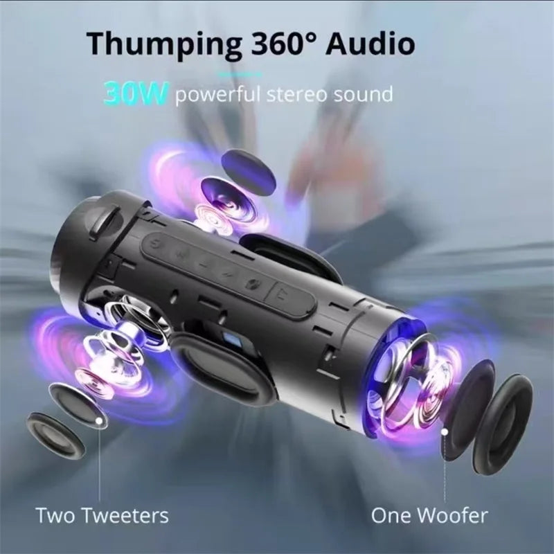 Tronsmart T7 Portable Bluetooth Speaker | 360° Surround LED TWS App Control