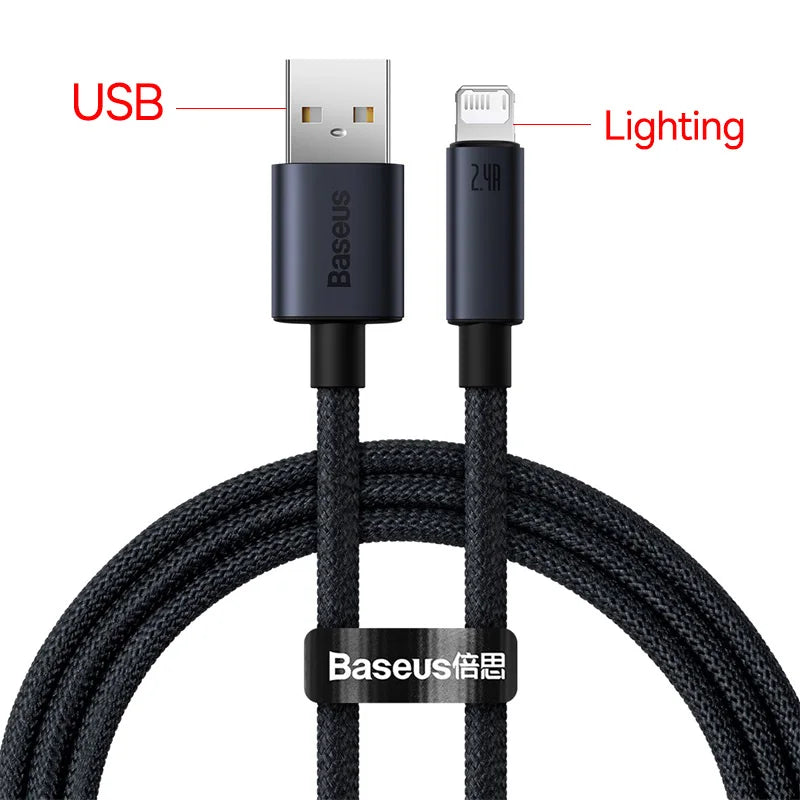 Baseus USB-C to Lightning Cable | Fast Charging iPhone 8–13 Pro Max PD 20W