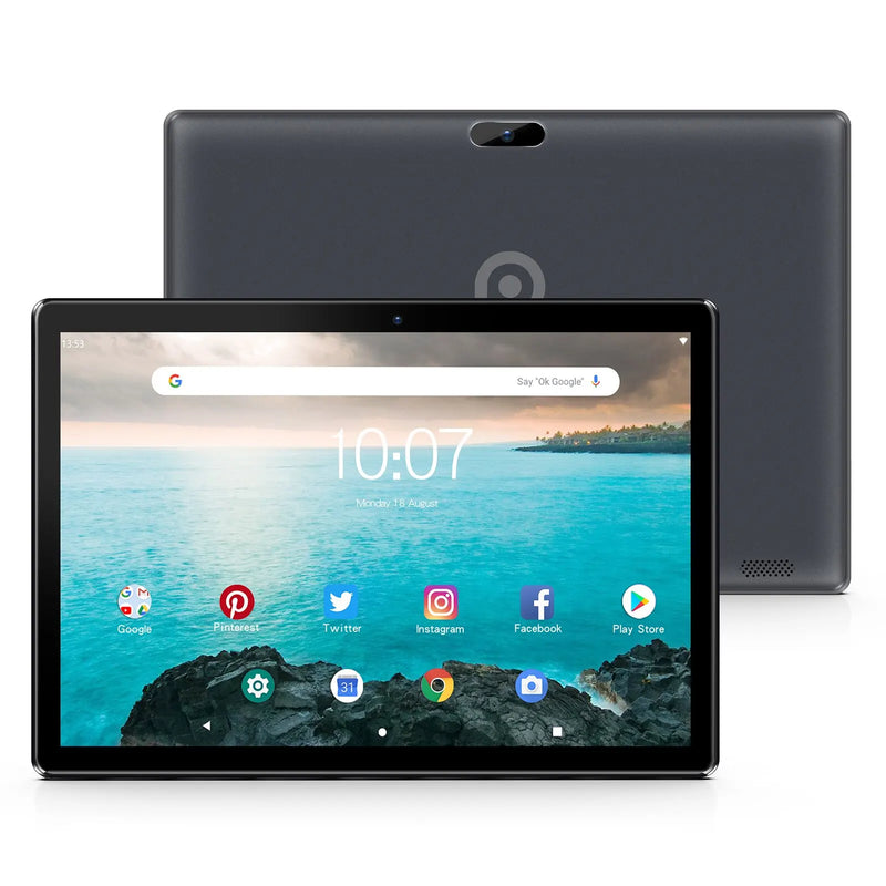 PRITOM 10" Android 13 Tablet SIM Slot GPS | Quad-Core 64GB 3G Phone Call WiFi