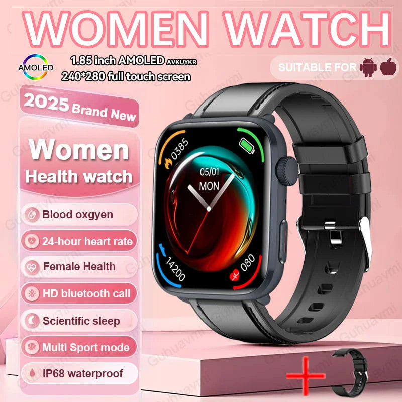 2025 AI Smart Diagnosis Watch HRV+PPG IP68 NFC | Blood Pressure Heart Rate Monitor