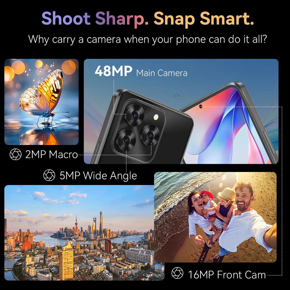 Cubot Note 60 Smartphone Android 15 | 7.2" 120Hz 16GB 128GB 48MP 7000mAh