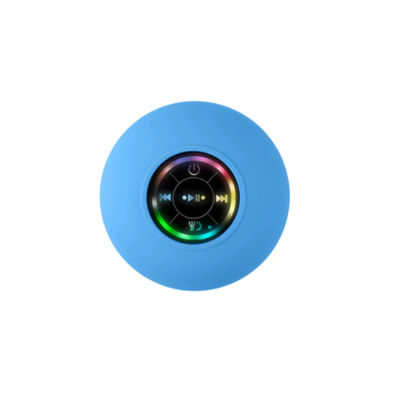 Waterproof Bluetooth Shower Speaker | Suction Cup LED Lights 3D Surround Subwoofer