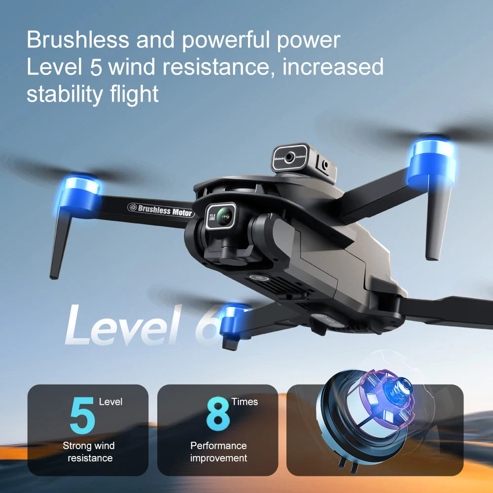 V168 Pro MAX GPS Drone 8K Brushless | 360° Obstacle Avoidance 5G FPV Large Screen