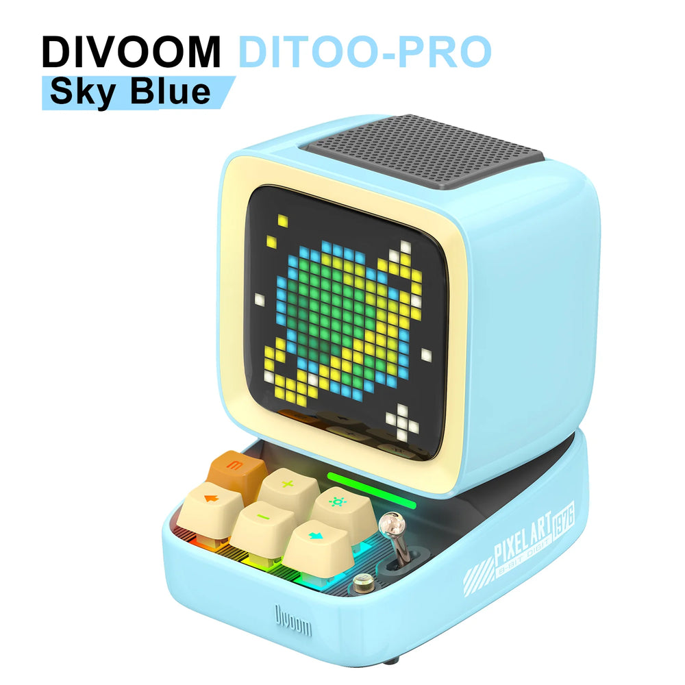 Divoom Ditoo-Pro Pixel Art Bluetooth Speaker | DIY LED Display Alarm Clock
