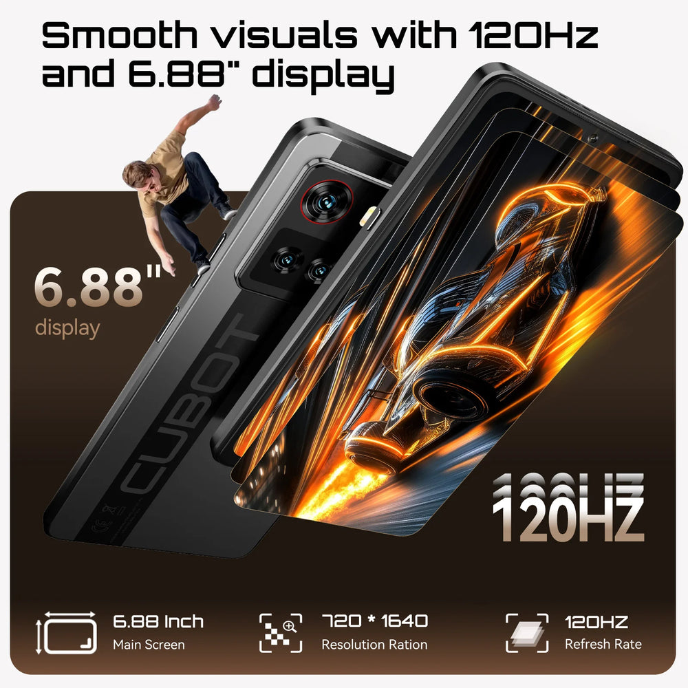 Cubot X100 5G Smartphone Dimensity 7025 | 6.88" 16GB 256GB 64MP 5100mAh Android 15