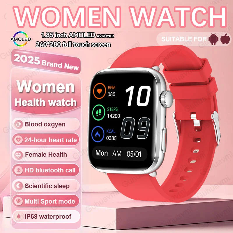 2025 AI Smart Diagnosis Watch HRV+PPG IP68 NFC | Blood Pressure Heart Rate Monitor