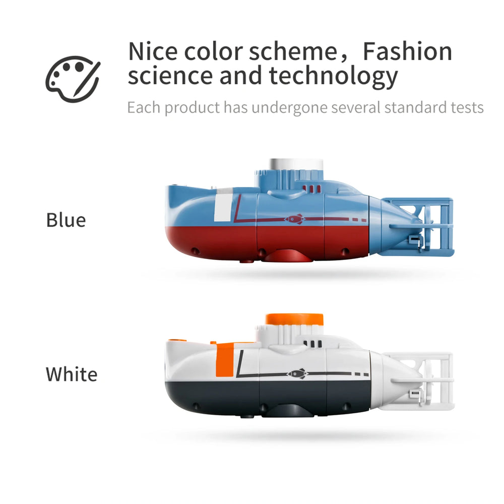 Mini RC Submarine 0.1m/s | Waterproof Diving Remote Control Boat Kids Gift