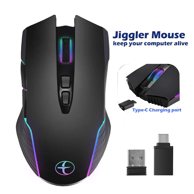 JOMAA Silent Wireless Mouse Type-C 2.4G | Rechargeable Plug-and-Play MacBook