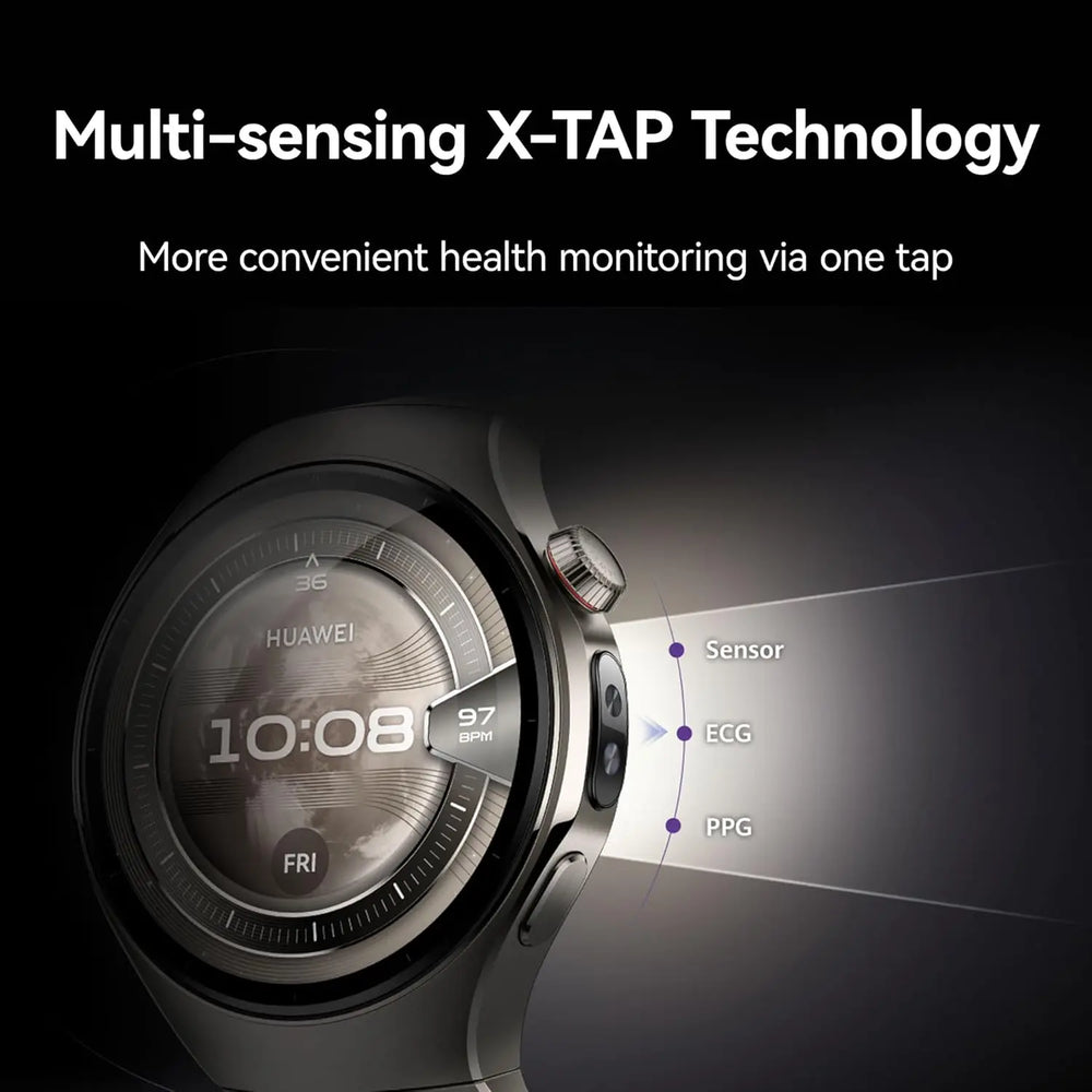 HUAWEI WATCH 5 eSIM Smartwatch | X-TAP Health MOT Blood Oxygen Running iOS Android