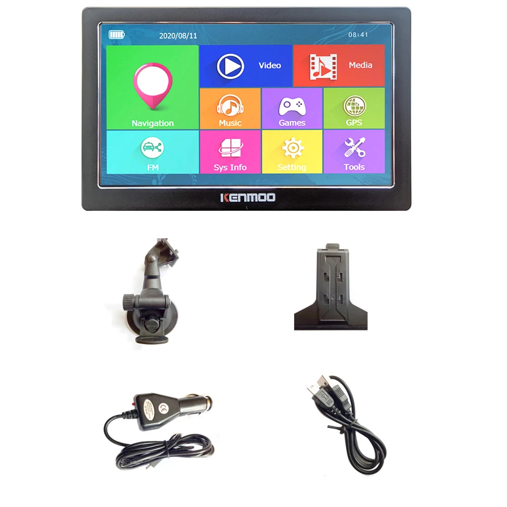 KKENMOO 7" HD GPS Navigator 512MB | 2026 Europe Russia Free Lifetime Updates
