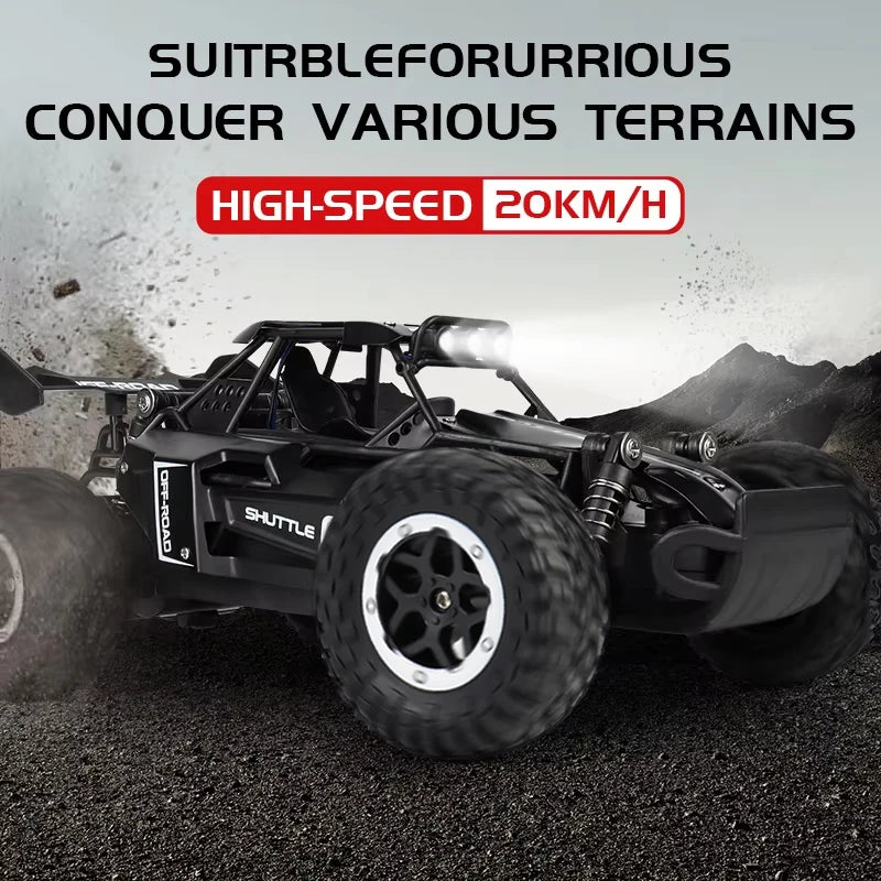 ZWN 2.4G RC Car 1:16/1:20 2WD LED Light | Off-Road Climbing Vehicle Outdoor Toy