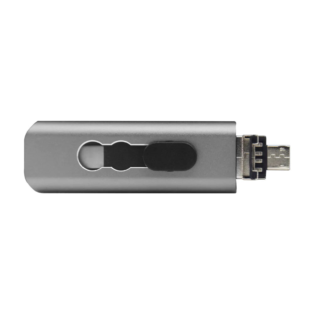 KFHIREW 3-in-1 OTG USB Flash Drive | USB 2.0 + Type-C + Micro USB | 8GB–128GB