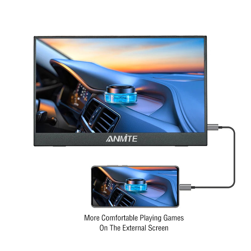 Anmite 14" Portable Touch/Non-Touch Monitor | Gaming Xbox PS4/5 Switch Laptop