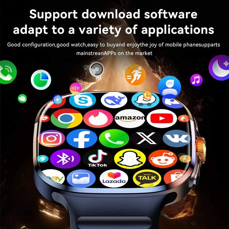 M99 5G Smartwatch 2.4" AMOLED 900W Camera | WiFi GPS NFC Power Bank BT Men Women