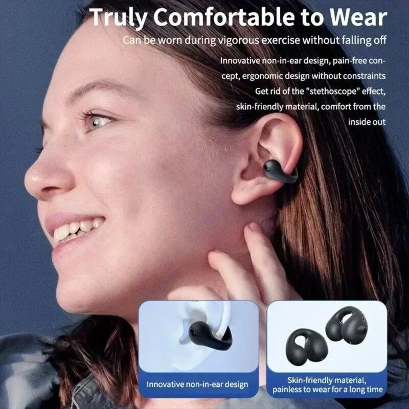 T75 Bone Conduction Wireless Headphones BT 5.3 | HiFi Waterproof Sports TWS