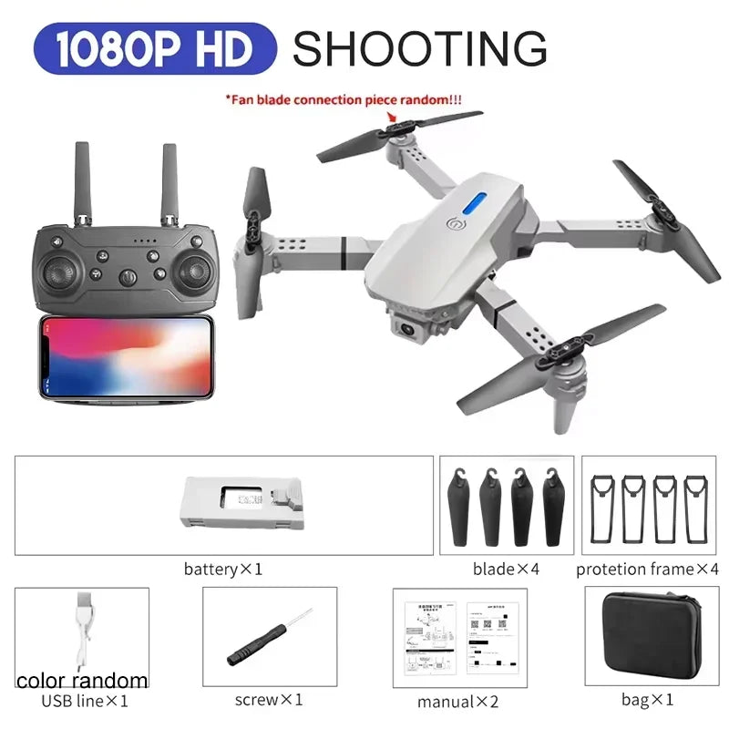 KBDFA E88 Pro 4K RC Drone Wide Angle Camera | Foldable Helicopter Quadcopter 2025