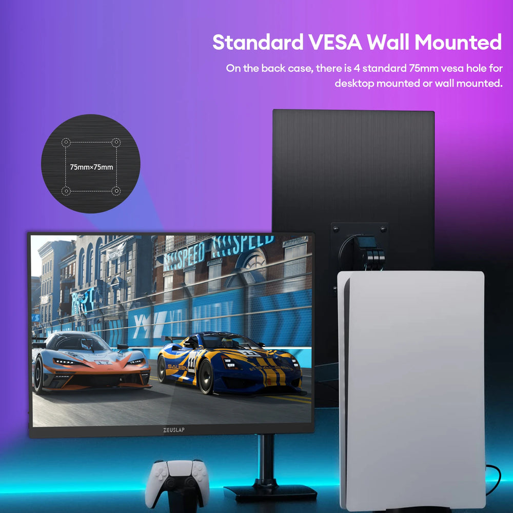 ZEUSLAP 16" 2.5K 144Hz Touch Portable Monitor | 2560×1600 100% sRGB 500cd/m²
