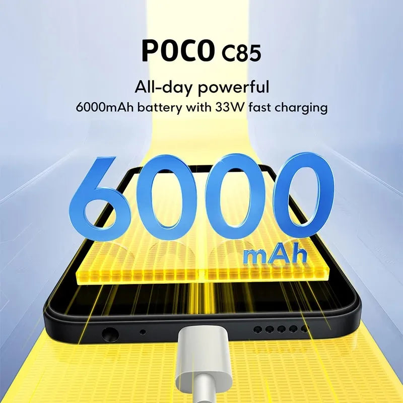 POCO C85 Global Smartphone Helio G81 Ultra | 6.9" 120Hz 6000mAh 50MP NFC 33W