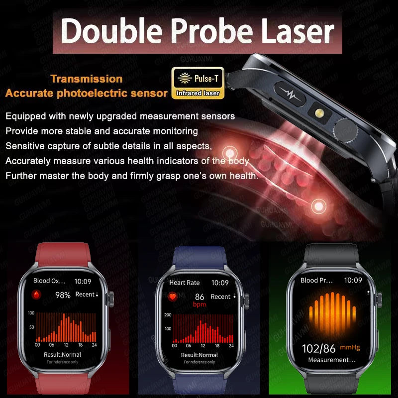 2025 ECG Smart Watch | Heart Health Blood Lipid Blood Pressure BT Call Analysis