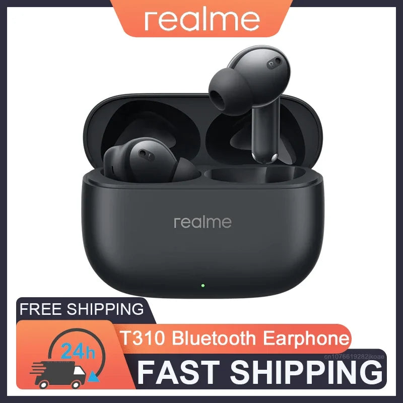 realme Buds T310 TWS Earbuds BT 5.4 | 46dB ANC HiFi Gaming Music Long Standby