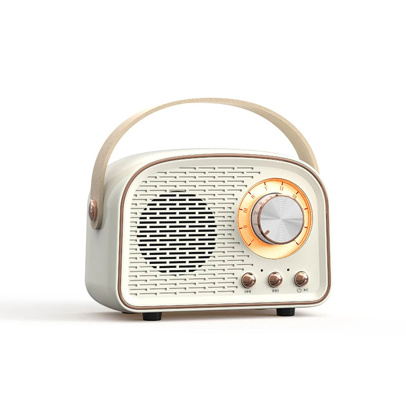 DW21 Retro Mini Bluetooth Speaker | Classic Stereo Subwoofer Portable Home Decoration