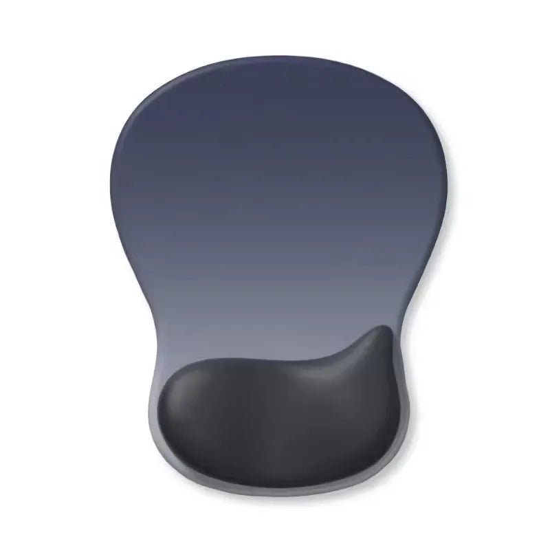 Ergonomic Mouse Pad with Gel Wrist Rest | Non-Slip PU Base Pain Relief Support