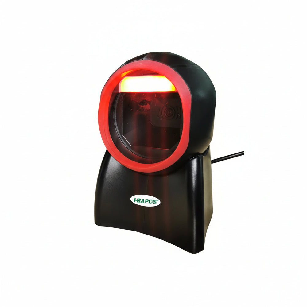 HBAPOS 2D Omnidirectional Barcode Scanner HBA-4010E | 1D QR PDF417 USB Auto-Sense