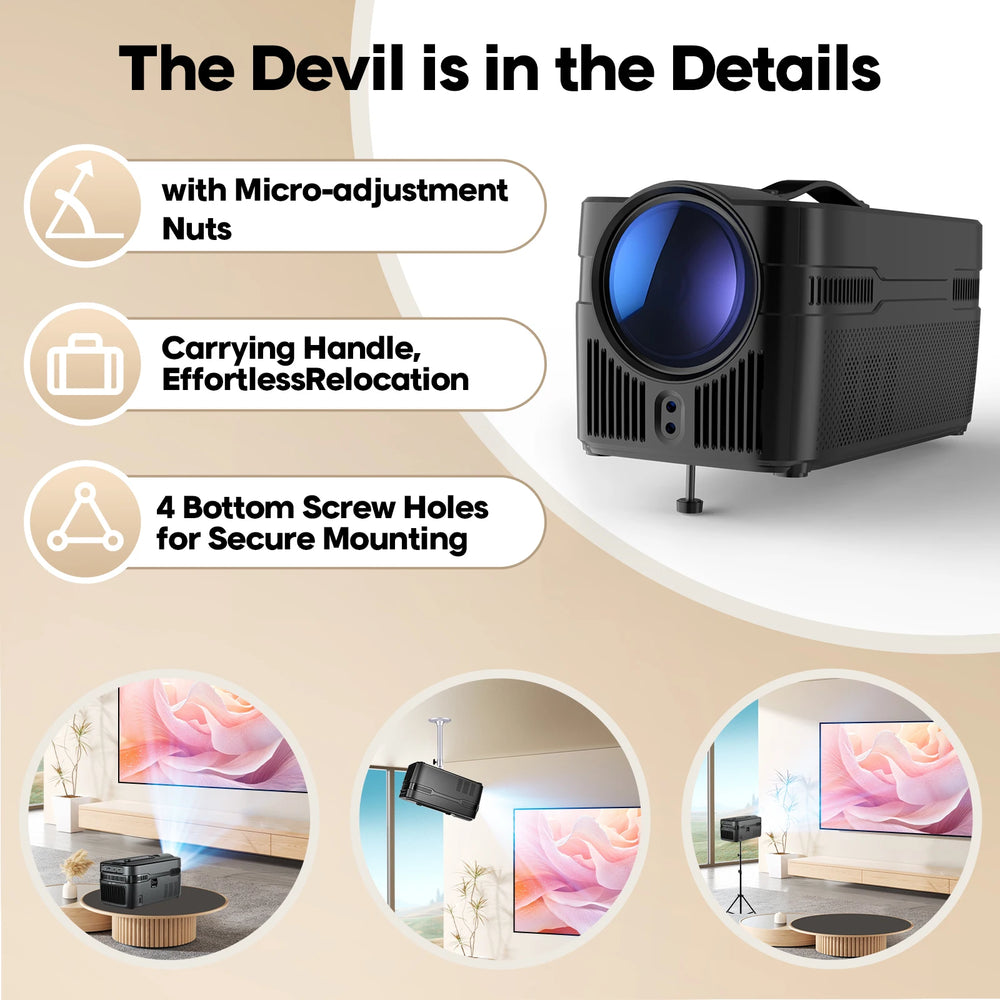 Magcubic HY450-C 900ANSI Ultra Short Throw Projector | 8K 1080P Auto Focus BT5.4