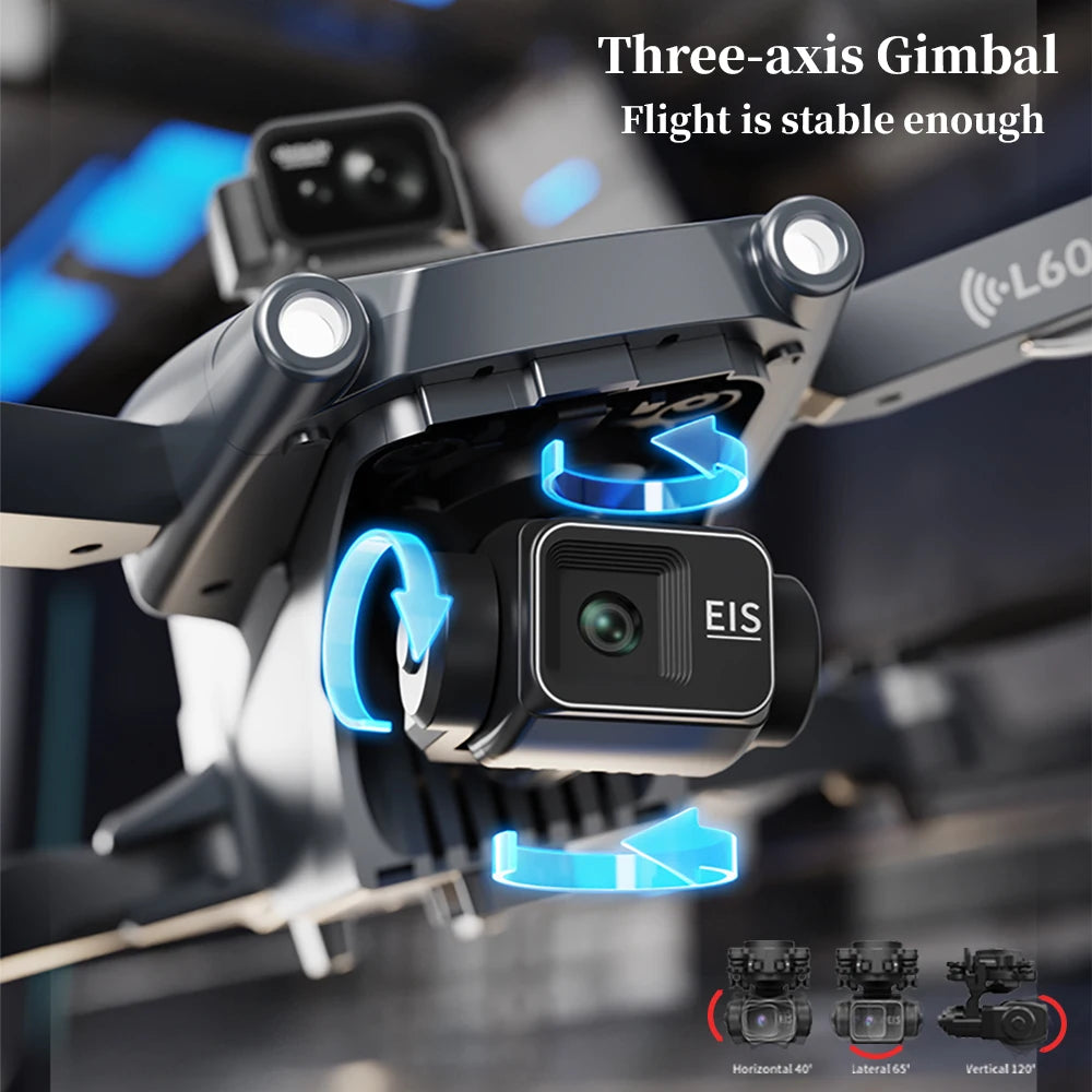 L600 Pro Max Drone 8K Camera 3-Axis Gimbal | 360° Obstacle Avoidance Brushless FPV