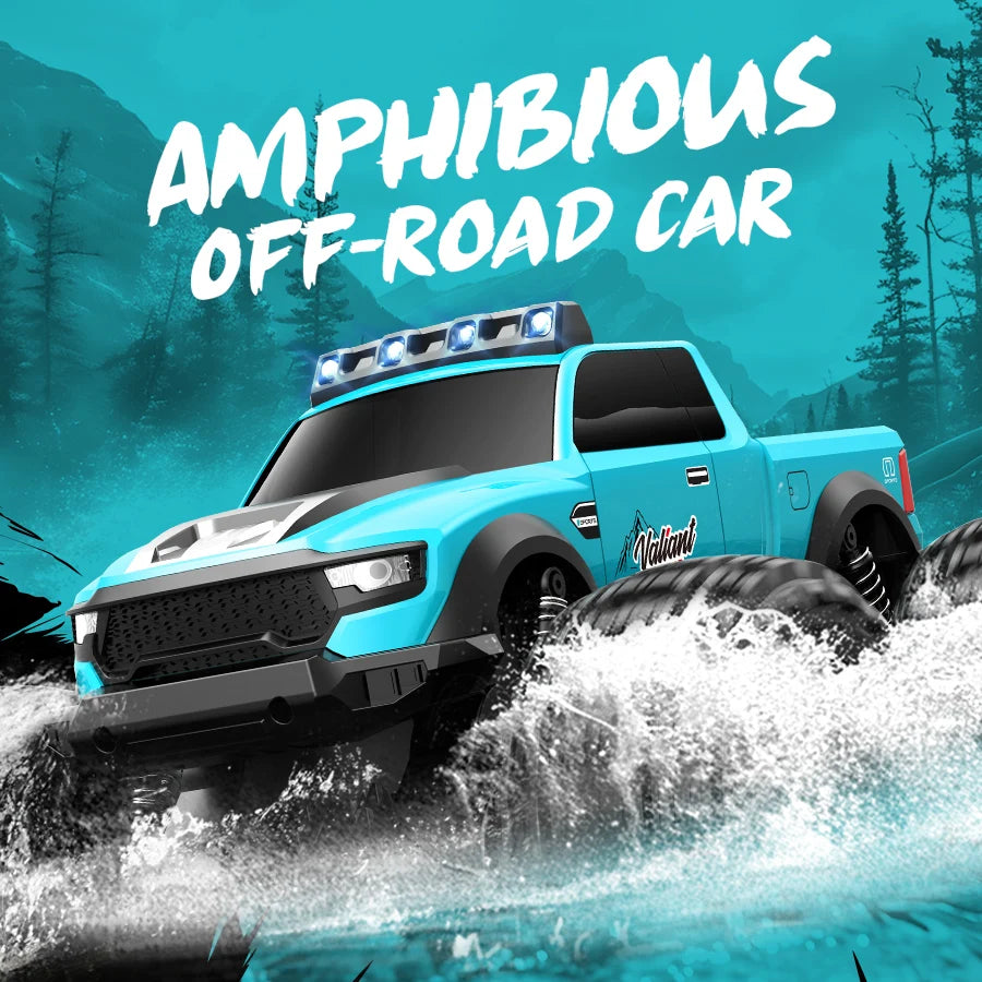 JJRC C8816 Amphibious RC Car 4WD 2025 | LED Off-Road Climbing Monster Truck Bigfoot