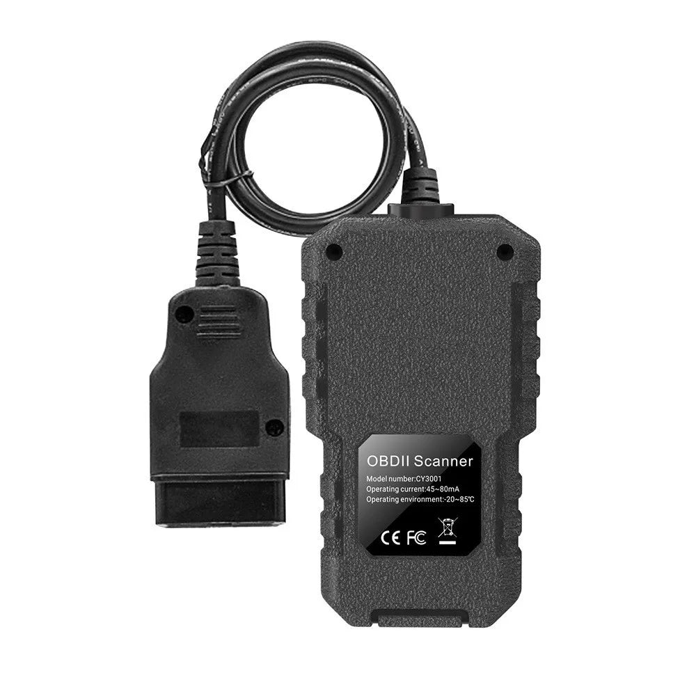 CY3001 OBD2 Car Diagnostic Scanner | Engine Fault Code Reader Voltage Tester
