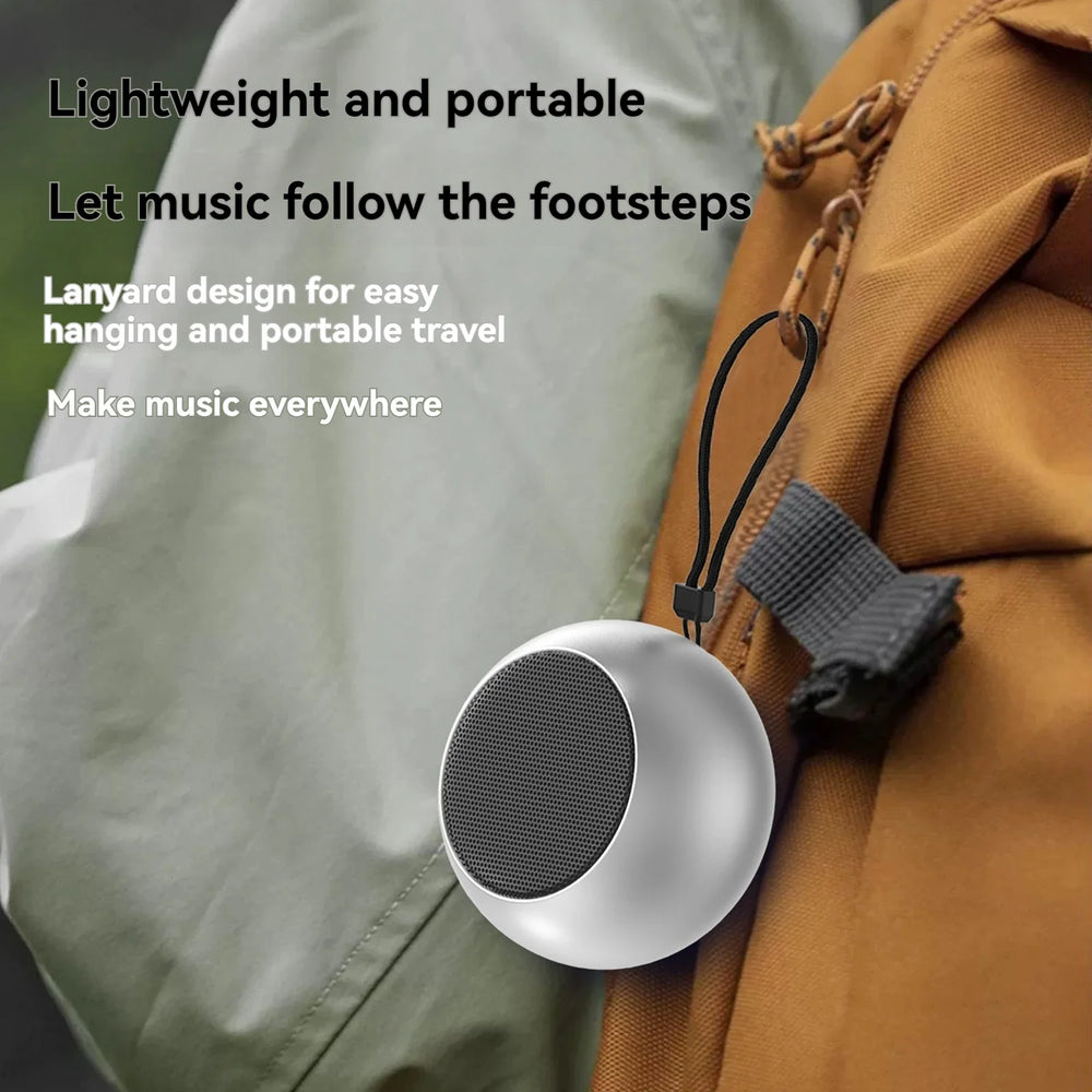 Steel Gun Metal Mini Bluetooth Speaker | Portable Heavy Subwoofer Home Office