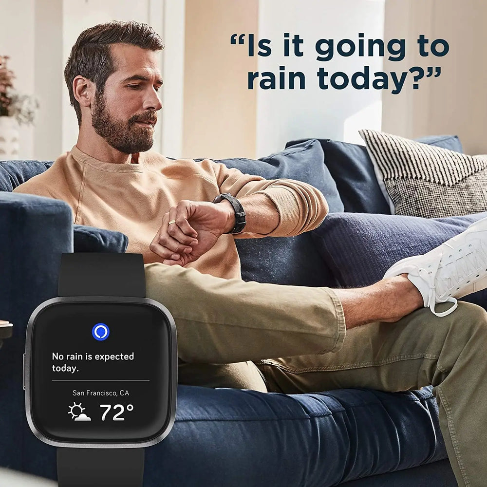Fitbit Versa 2 Health & Fitness Smartwatch | Heart Rate Alexa Music Sleep Swim