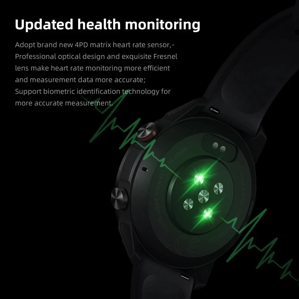 Mibro A2 Global Smartwatch 1.39" HD | 2ATM Fitness Monitoring Sport Men Women