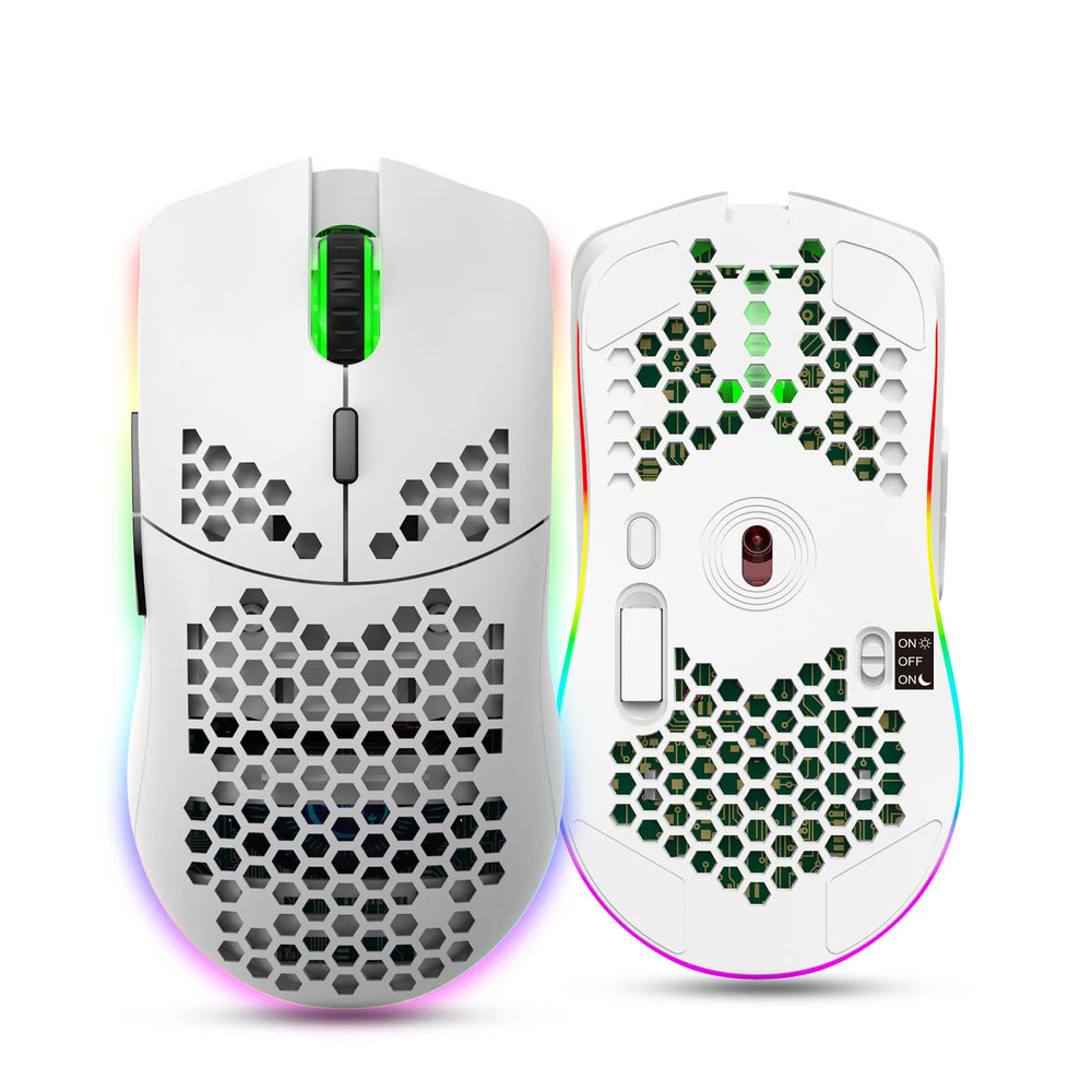 HXSJ T66 RGB Wireless Gaming Mouse | 2.4G Rechargeable Adjustable DPI Ergonomic