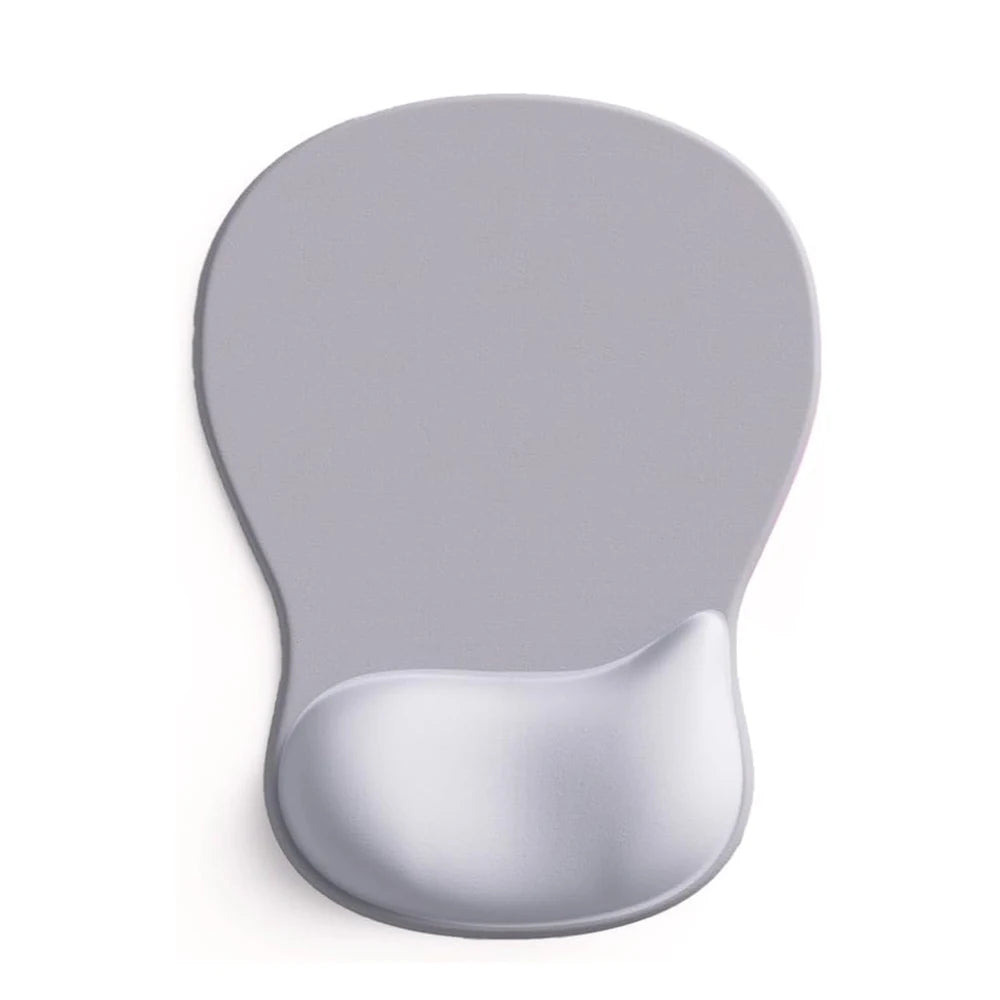 Ergonomic Mouse Pad with Gel Wrist Rest | Non-Slip PU Base Pain Relief Support