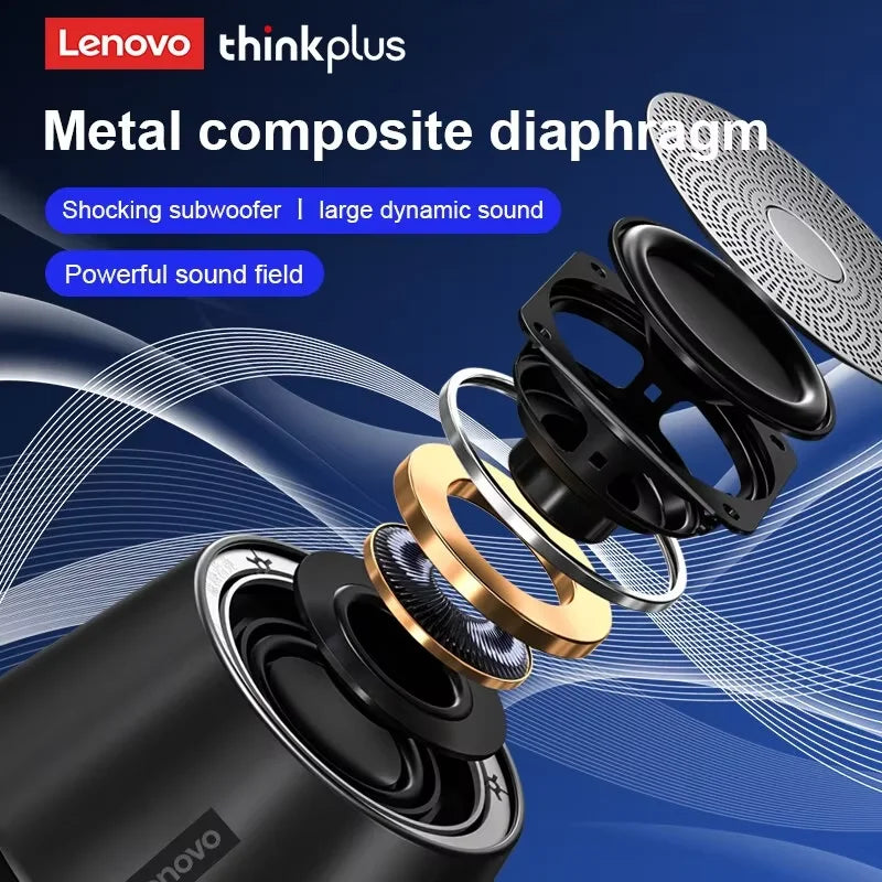 Lenovo K3 Pro Bluetooth 5.0 Speaker | Deep Bass Outdoor Camping Portable Loudspeaker