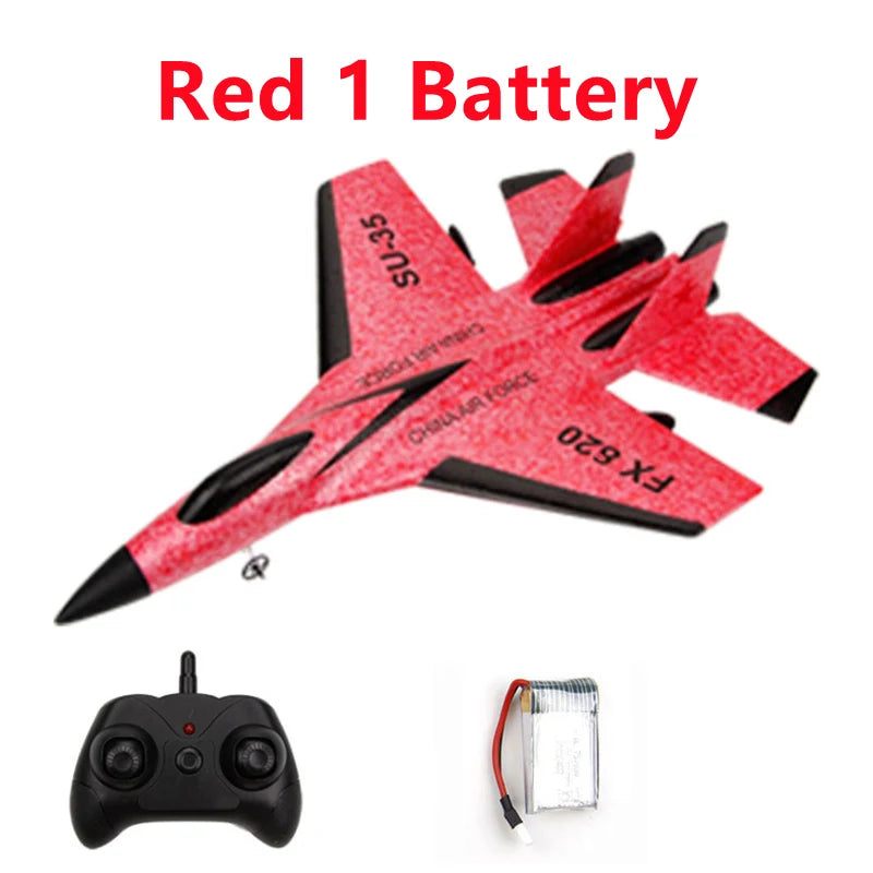 FX-620 SU-35 RC Fighter Airplane 2.4G | EPP Foam Glider Hobby Plane Kids Gift