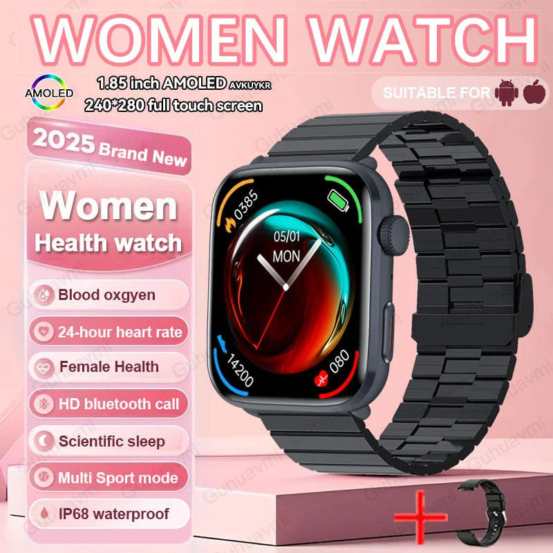 2025 AI Smart Diagnosis Watch HRV+PPG IP68 NFC | Blood Pressure Heart Rate Monitor