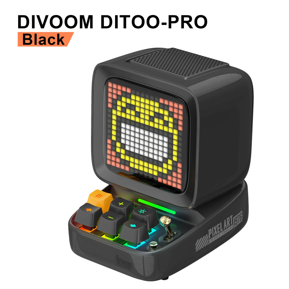 Divoom Ditoo-Pro Pixel Art Bluetooth Speaker | DIY LED Display Alarm Clock