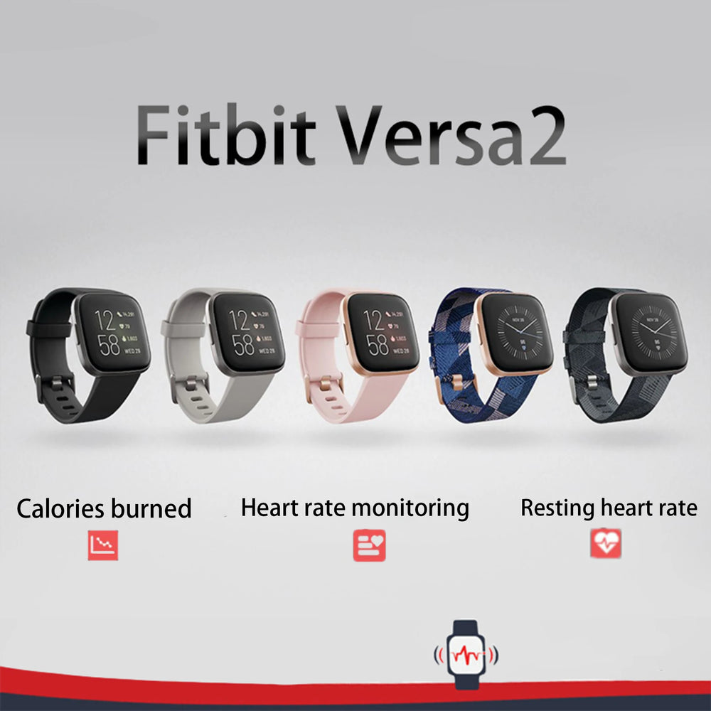 Fitbit Versa 2 Health & Fitness Smartwatch | Heart Rate Alexa Music Sleep Swim