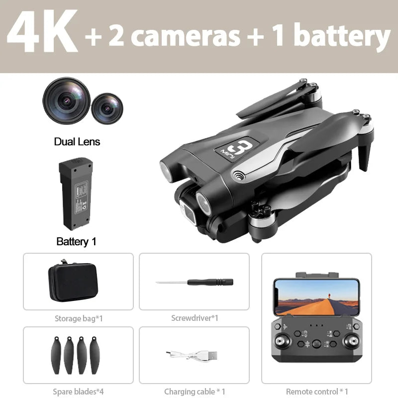Lenovo Z908 Pro/MAX Drone 4K/8K GPS | Optical Flow 3-Side Obstacle Avoidance