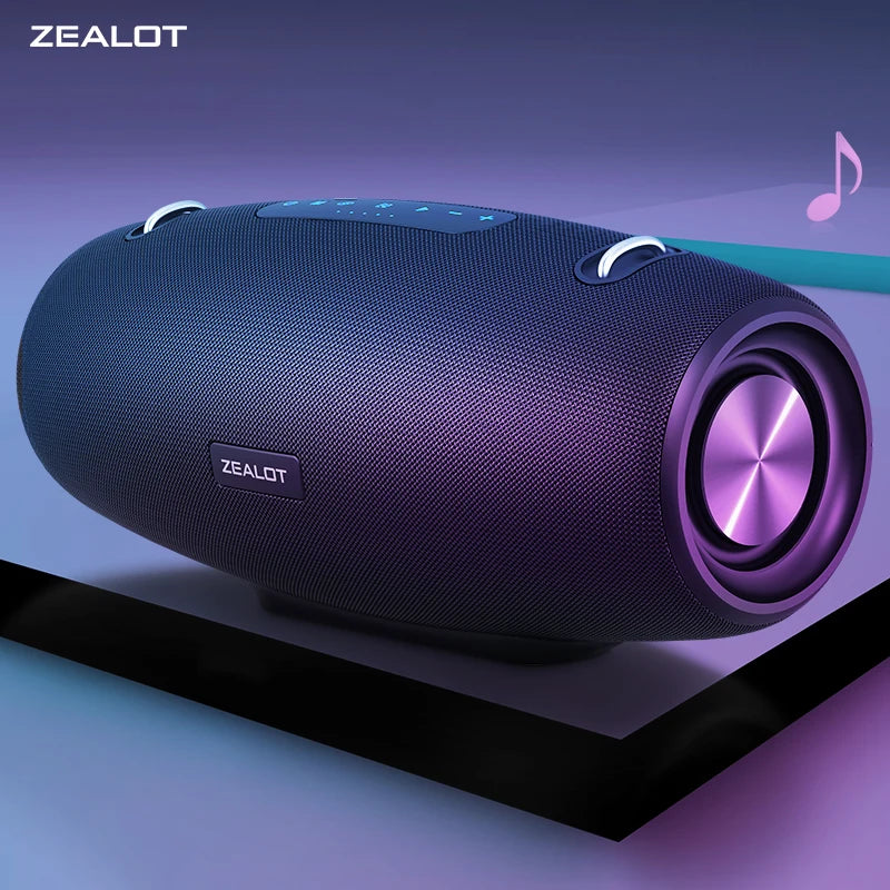 ZEALOT S67 60W Portable Bluetooth Speaker | Outdoor Party Big Bass 3D Sound