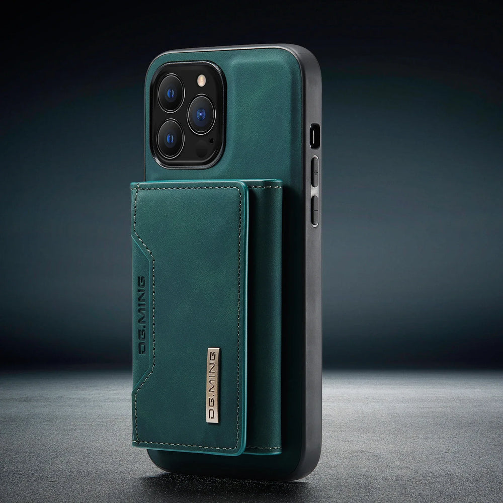 HQBBRO 2-in-1 Magnetic Leather Case | iPhone 16 17 Pro Max 15 14 13 12 Wallet Cards