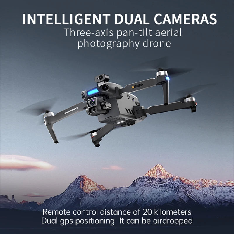 S880 Max Fishing GPS Drone 8K 3-Axis Gimbal | 5G FPV Obstacle Avoidance Airdrop