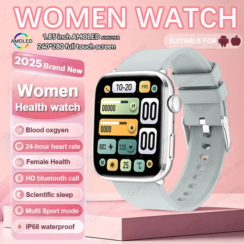 2025 AI Smart Diagnosis Watch HRV+PPG IP68 NFC | Blood Pressure Heart Rate Monitor