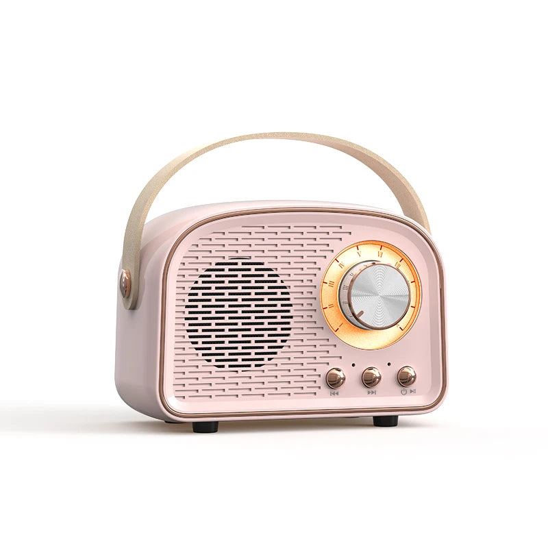 DW21 Retro Mini Bluetooth Speaker | Classic Stereo Subwoofer Portable Home Decoration